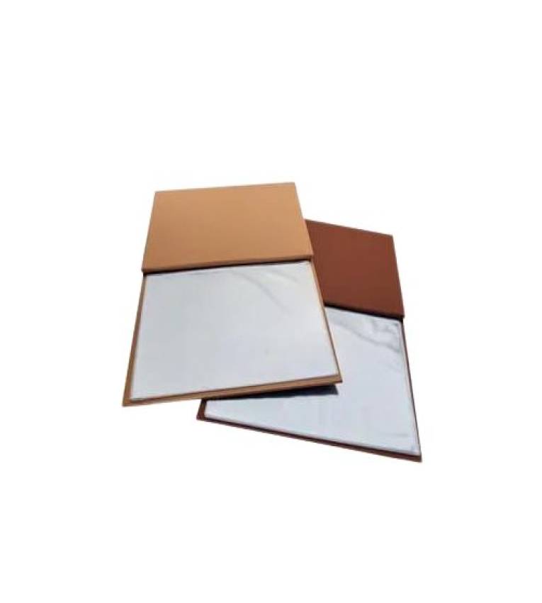 Porte-menu, classique marron en similicuir 16 larges A4